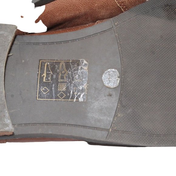 Sole Society Natasha Sz 9.5M Distressed Brown Leather Ankle Pull On Boot Bootie - Picture 15 of 16